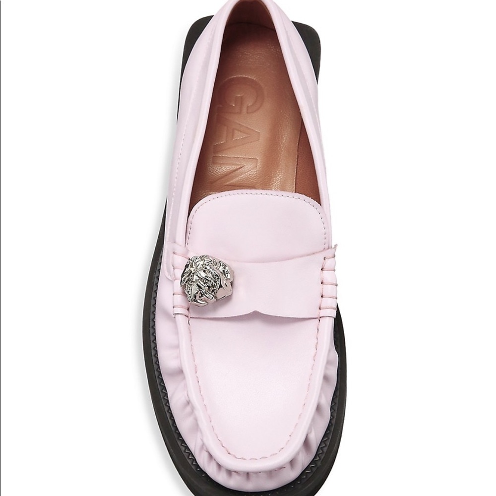 *LAST CALL* Ganni Jeweled Leather Loafers